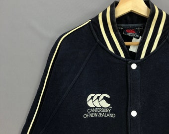 ☘️T18221☘️canterbury イングランド ラグビー薔薇 ジャケット S Vintage Canterbury of New Zealand Varsity Sweater Rugby Polo