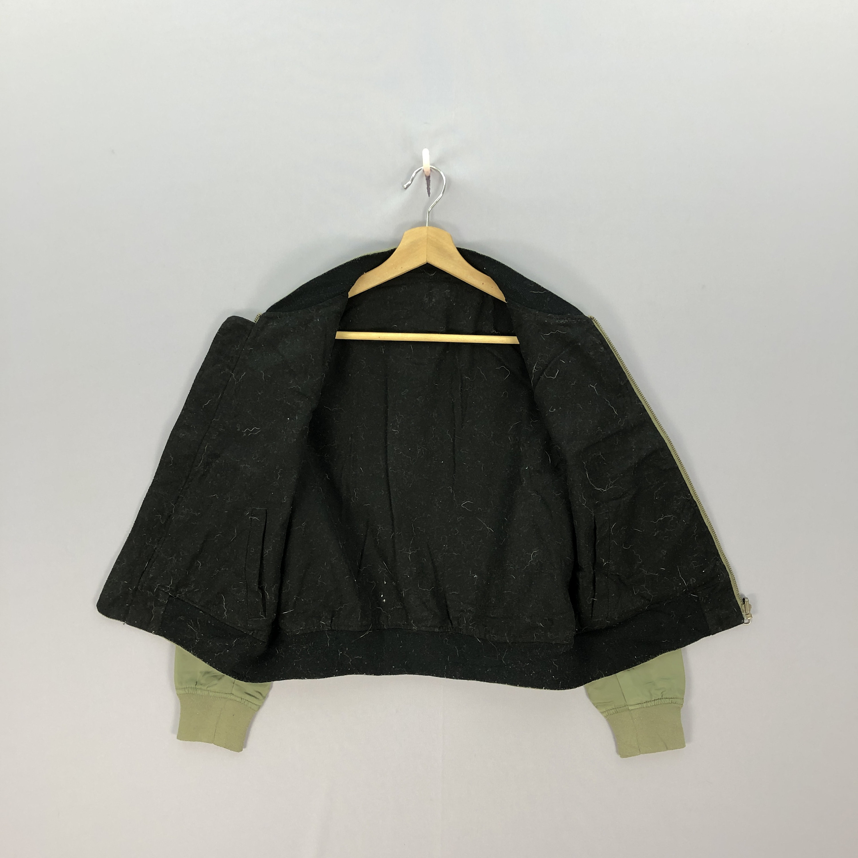 Vintage Japanese Bomber Jacket Xsmall Reversible Y2K Air