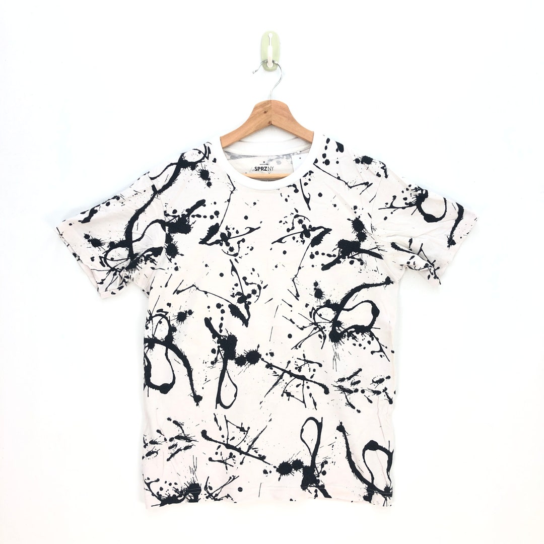 Vintage Y2k Jackson Pollock Artwork T Shirt 2000's Jackson Pollock Pop