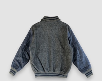 ジャケット・アウター 80s McGREGOR short wool bomber jacket Vintage 90s Mcgregor Varsity Jacket Mcgregor Letterman Jacket Men