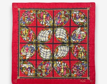 3 Celine Handkerchiefs or Twilles Vintage Celine Handkerchief, Celine Bandana, Vintage Celine  main image 3
