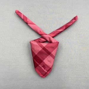 Vintage Burberrys Handkerchief, Burberrys Bandana Accessories, Burberrys Pocket Square, Burberrys Scarf, Burberrys Neckerchief Scarves