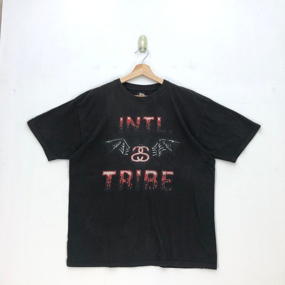 Vintage Stussy International Tribe T-shirt 90s Stussy Usa Double S 