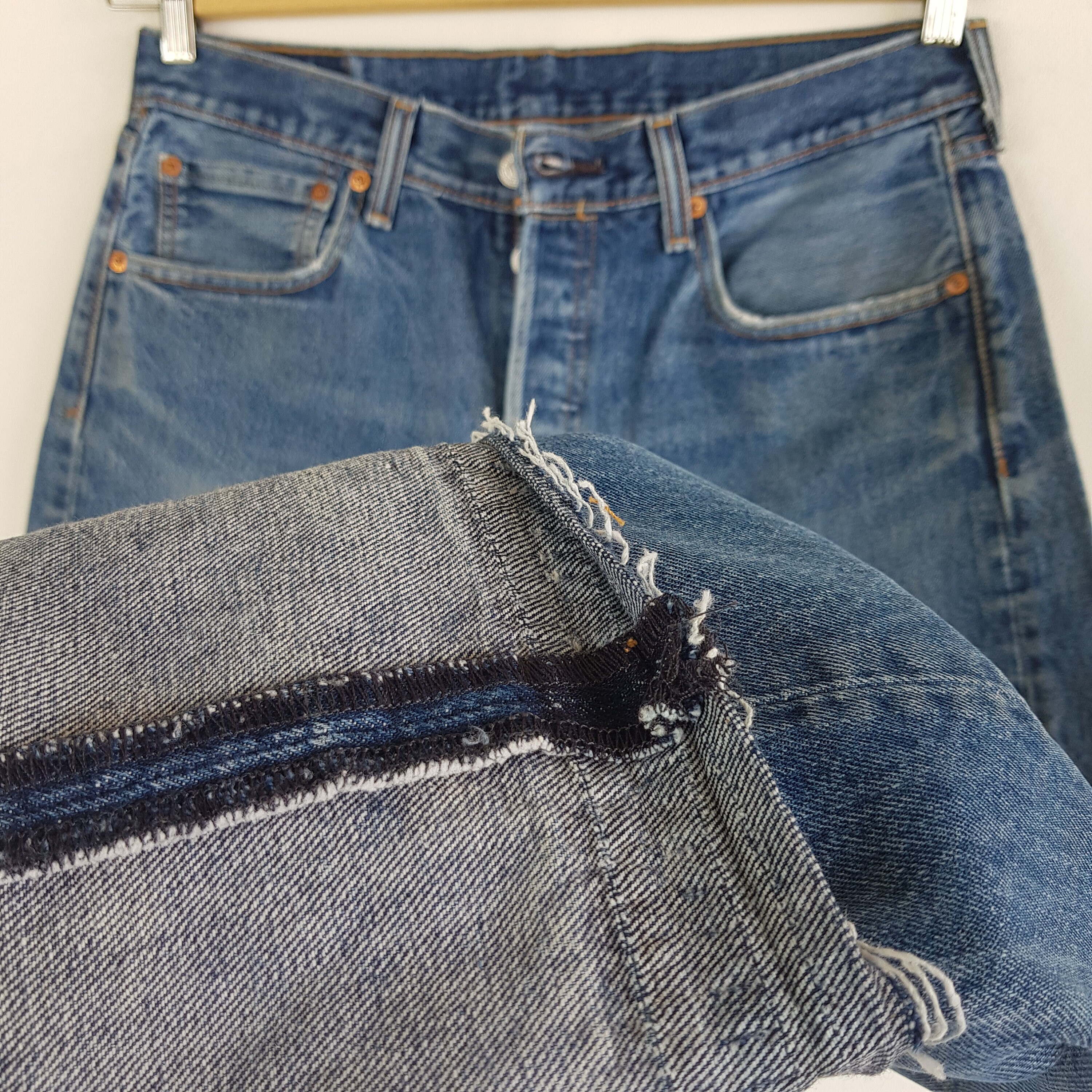 W32 Vintage Levis 501 Released Hem Jeans Distressed Levis W32 Vintage Levis 501 Released Hem Jeans Distressed Levis