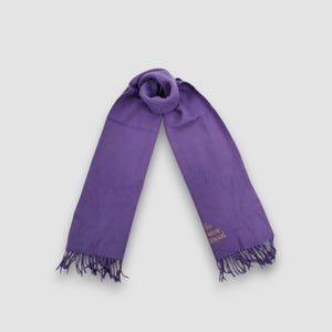 Vintage Vivienne Westwood Lammwollschals, Vivienne Westwood Winter Orbs Wollschal, Damen-Weihnachtsaccessoires, Halstuch, Geschenk für Sie