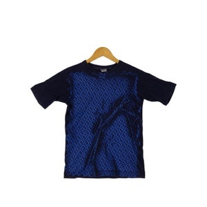 Vintage Stussy Usa T-Shirt Small Stussy Usa Monogram Shirt Blue Skateboard New York 80s Stussy Skater Streetwear Blue Tee Size M