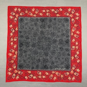 Vintage Emanuel Ungaro Scarf, Twill Silk Scarf, Vintage Silk Muffler, Vintage Neck Scarf, Vintage Neck Accessories, Vintage Italian Scarf