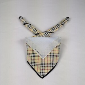 Vintage Burberrys Handkerchief, Burberrys Bandana, Burberry Neck Scarf Accessories, Burberry's Pocket Square, Burberry Neckerchief Headband
