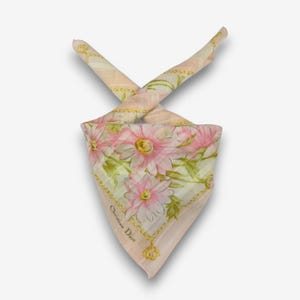 Christian Dior Vintage Christian Dior Bandana, Christian Dior Scarf, Vintage Christian Dior Handkerchief, Christian Dior Pocket Square