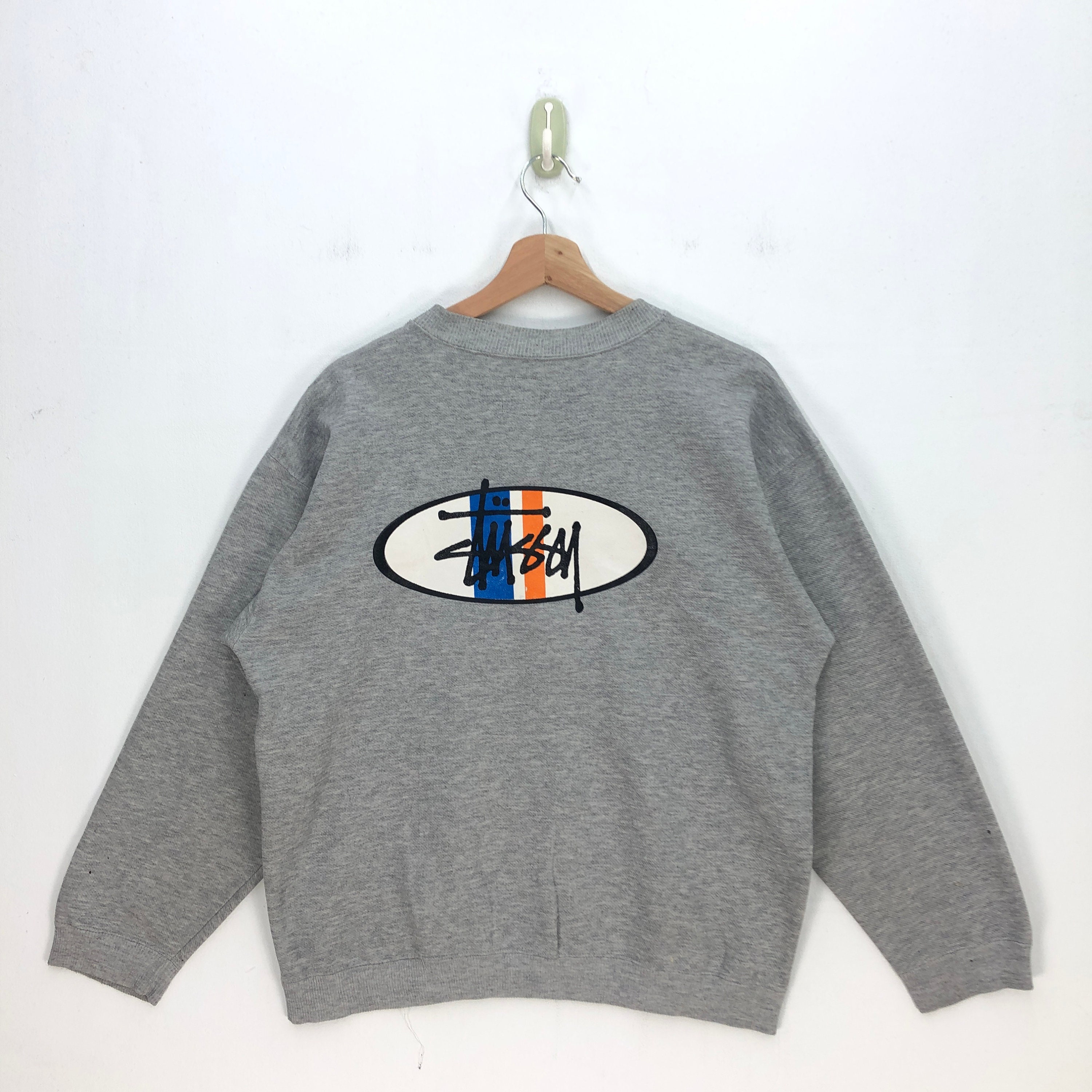 Vintage Stussy Distressed Sweater 90s Stussy Usa Sweatshirt
