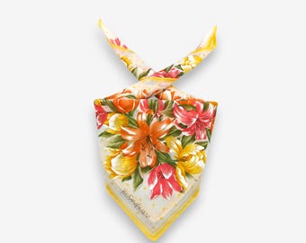 Pañuelo vintage Yves Saint Laurent, bandana YSL, pañuelo de lujo, diadema, pañuelo de bolsillo, accesorios para mujer, bufandas, regalo de verano para ella