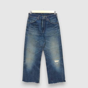 W31 Vintage Wrangler Selvedge Jeans 90s Women High Waisted Pants Wrangler Light Wash Redline Distressed Denim Wrangler Mom Jeans Size 31x26