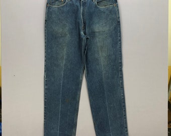 W38 Vintage Levi's 550 Baggy Stonewash Jeans 90s Mujeres High Rise Levis Pantalones desgastados Levis Faded Denim Levis Mom Jeans Tamaño 38x34