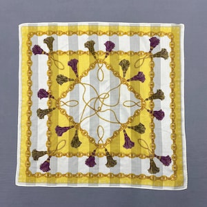 Vintage Celine Handkerchief Celine Paris Bandana Celine Womens Luxury Accessories Headband Neckwear Authentic Neckerchief Gift for Her