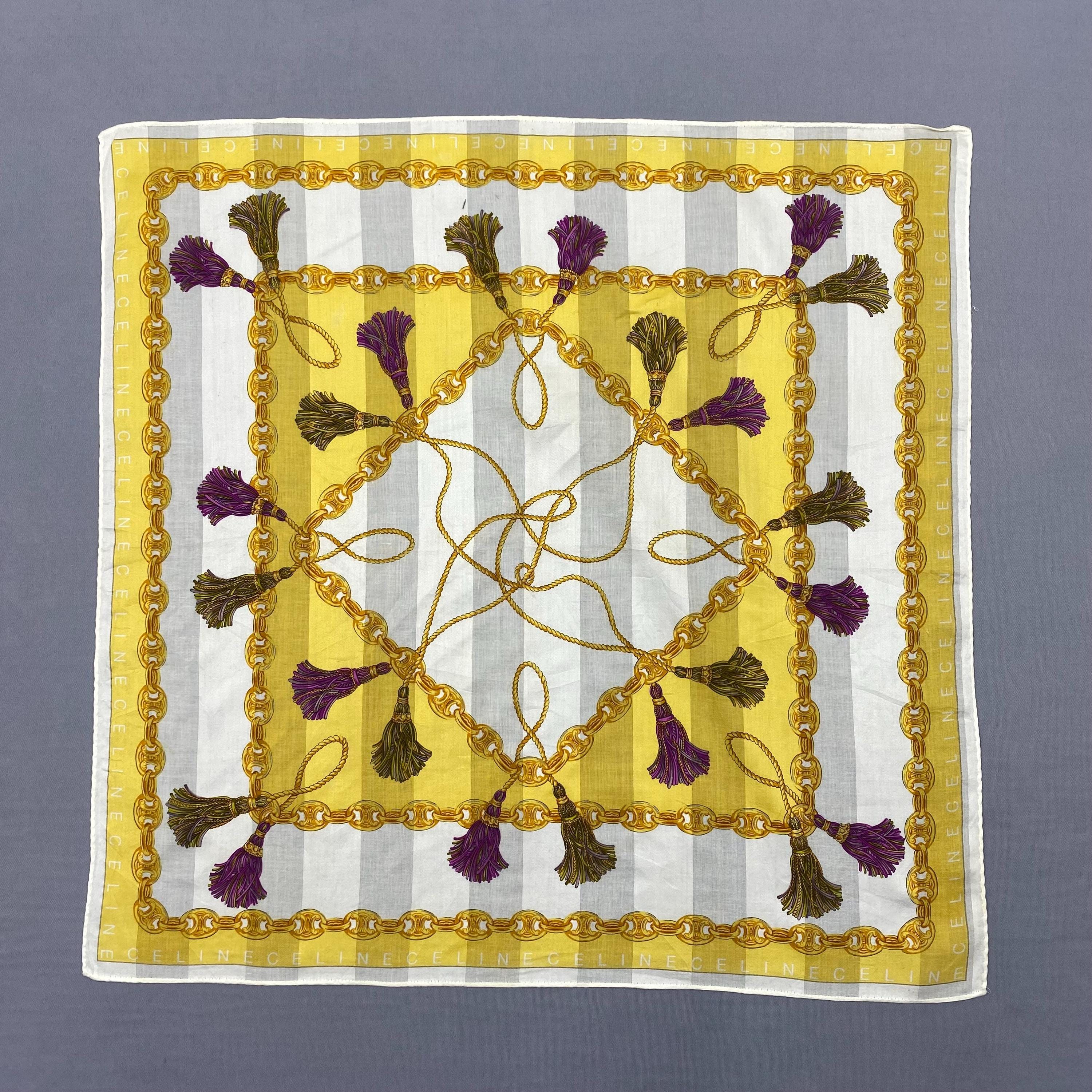 スカーフ CELINE Heritage bandana CELINE bandana in heritage silk twill | REVERSIBLE