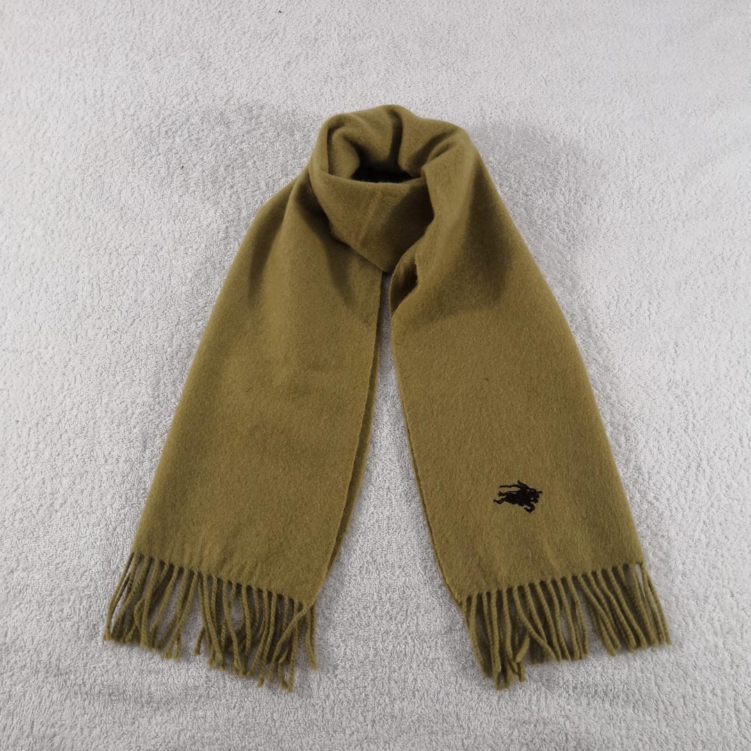Vintage Burberry Cashmere Scarf Tartan Burberry's Winter Scarves