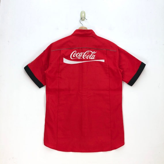 Coca-Cola ポロシャツ USA ヴィンテージ 90s 日本製 CocaCola コカ・コーラ ロゴ刺繍 ポロシャツ 長袖
