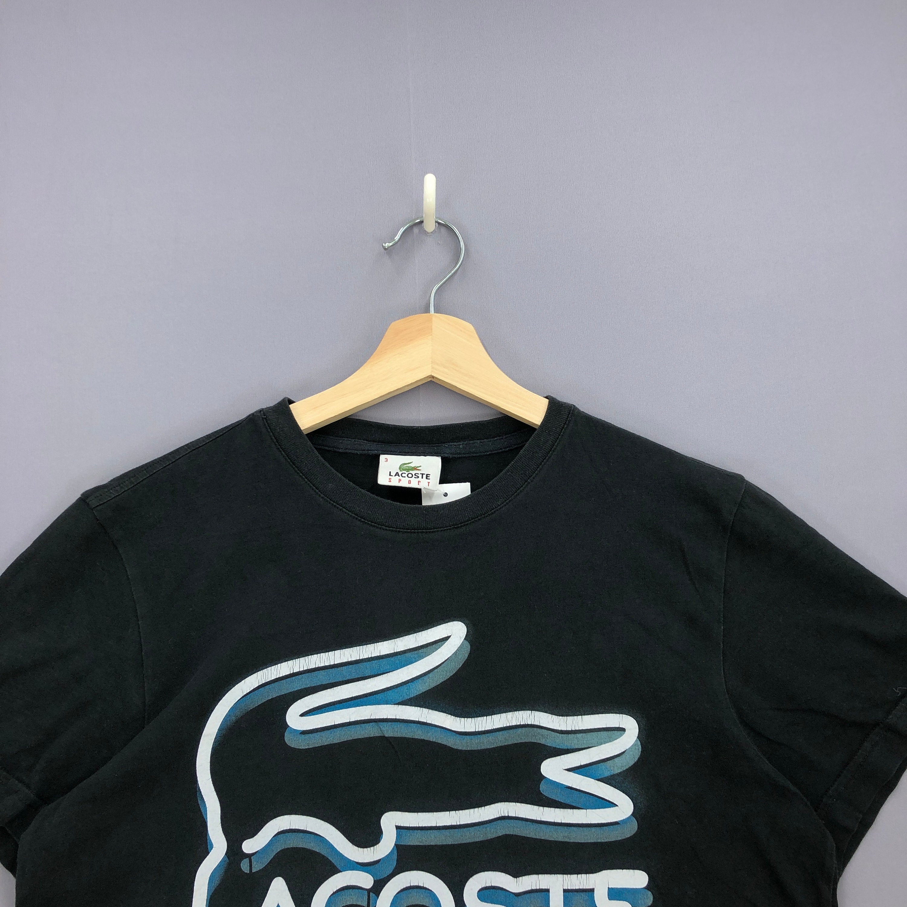 Vintage Y2K Lacoste T Shirt Small Lacoste Big Logo Casual