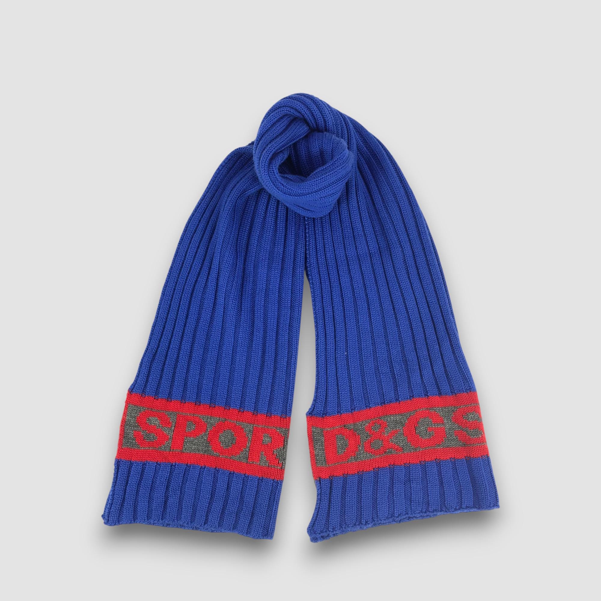【新品】DOLCE & GABBANA LOGOED SCARF シルクマフラー DOLCE & GABBANA Wool Knitted Scarf Muffler Dolce Gabbana Vintage