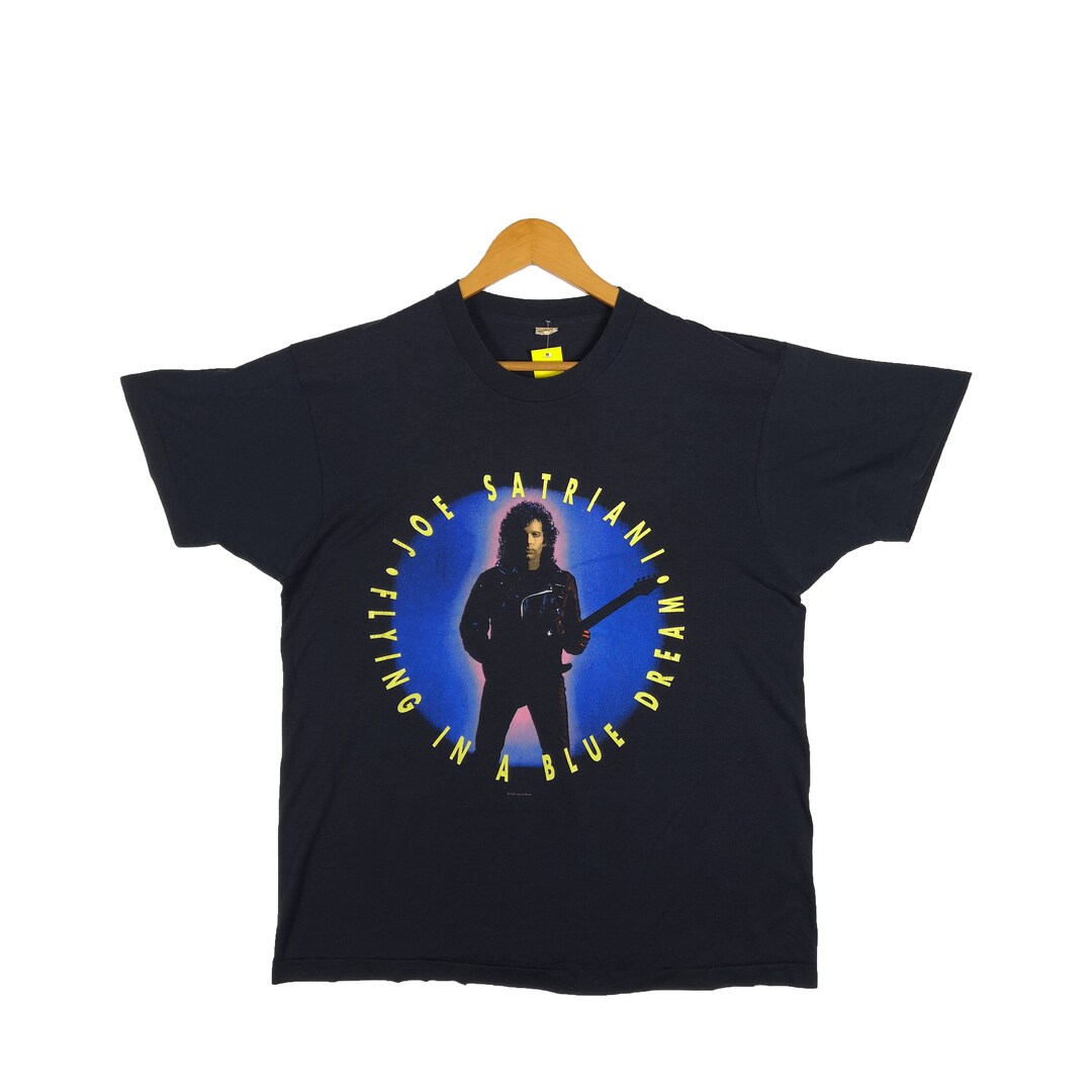 Joe satriani surf avec l'alien nouveau t-shirt rouge vintage lavé