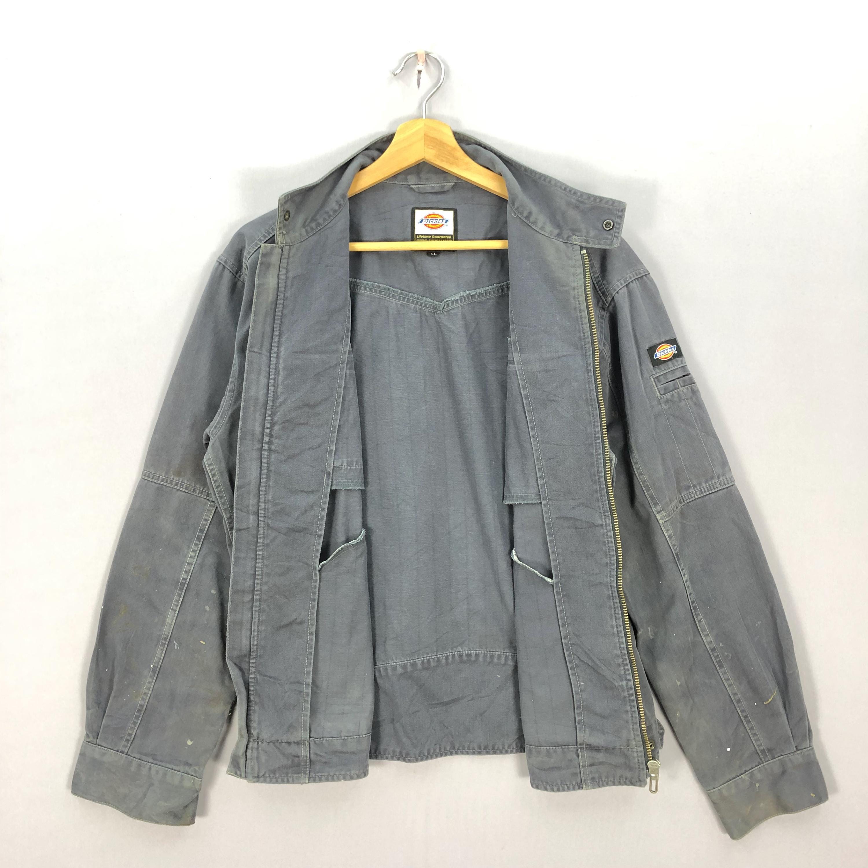 Dickies 90s ワークジャケット グレー LLICA LOAD Vintage Dickies Lined Charcoal Gray Zippered Jacket, Sized Small