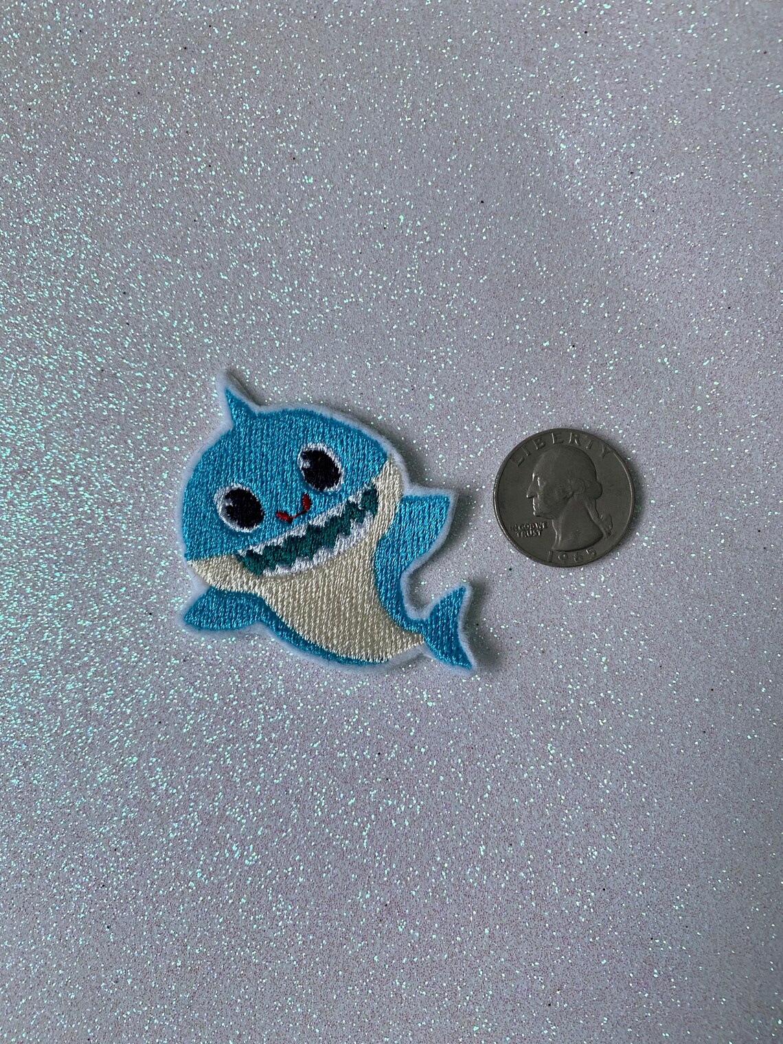 Baby Shark Iron on Patch Etsy