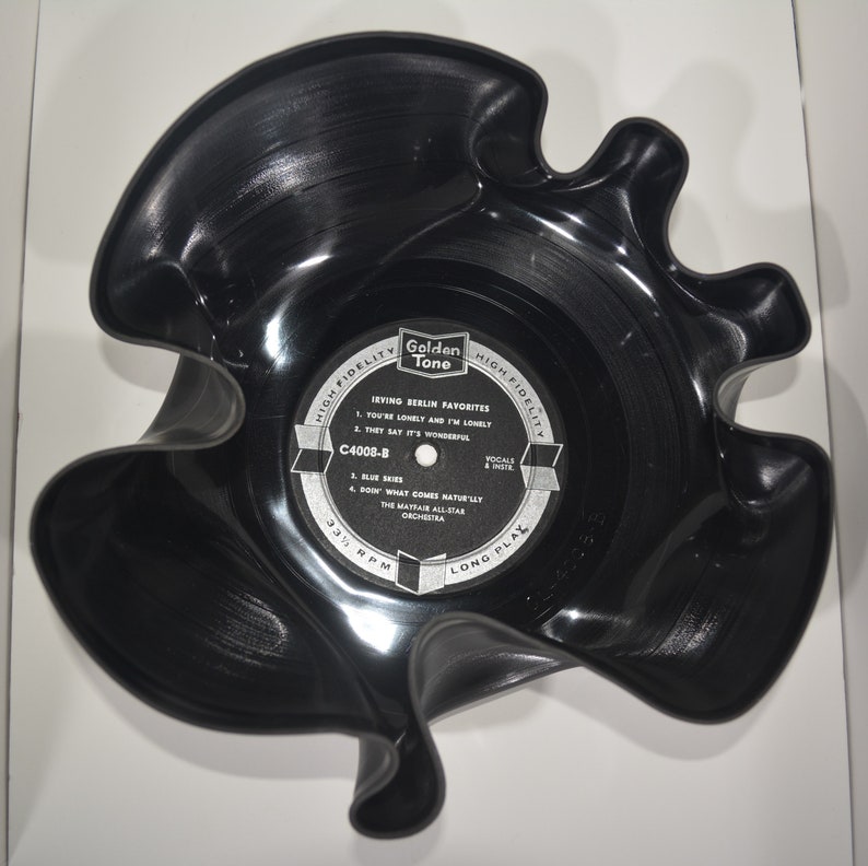 12 vinyl record bowl