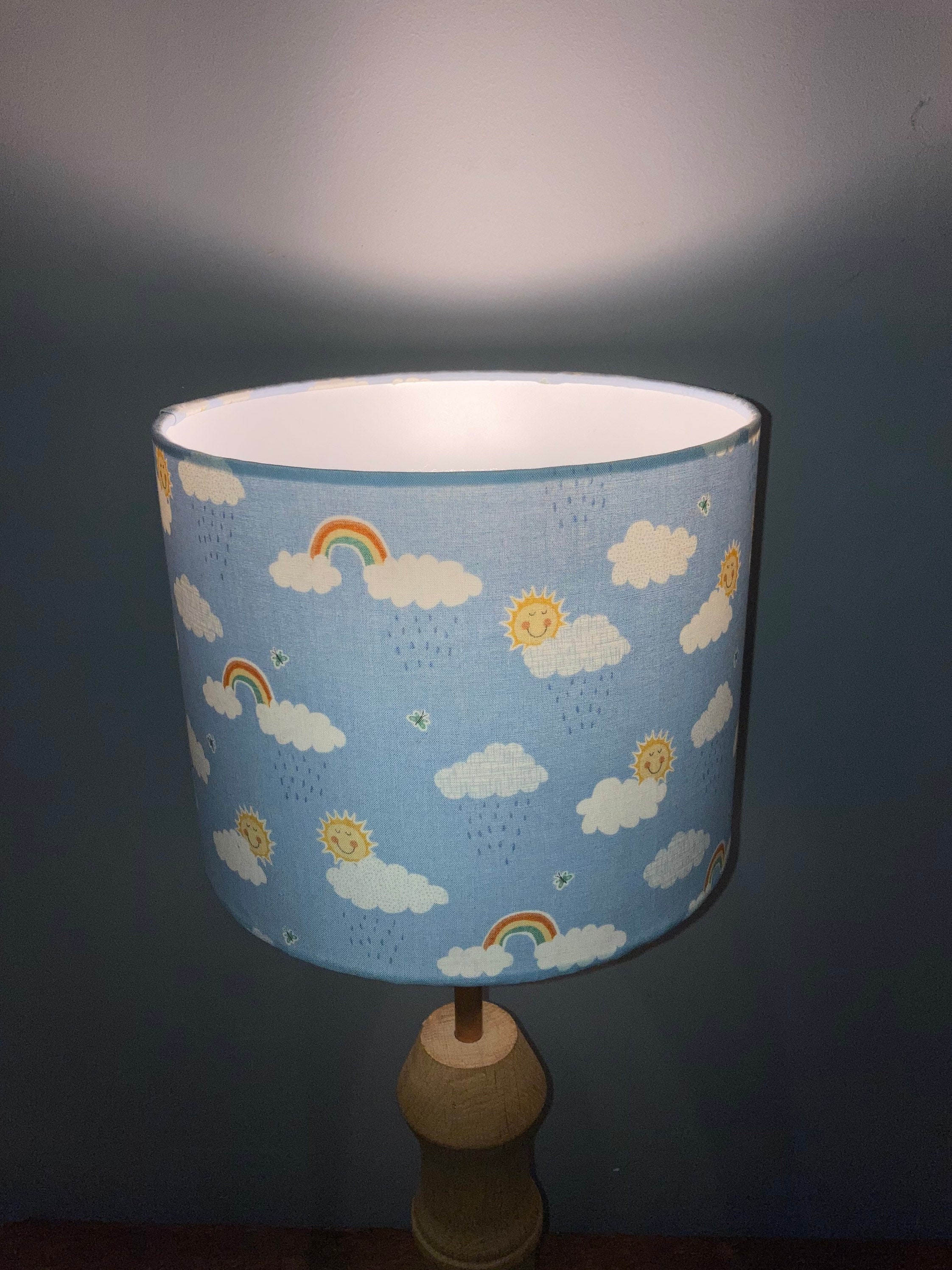 25cm Lampshade Childrens Lamp Shade Drum Lampshade Nursery Etsy UK
