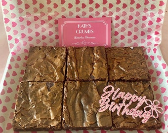 Letterbox Chocolate Brownies: Fresh Baked Sweet Treat Gift