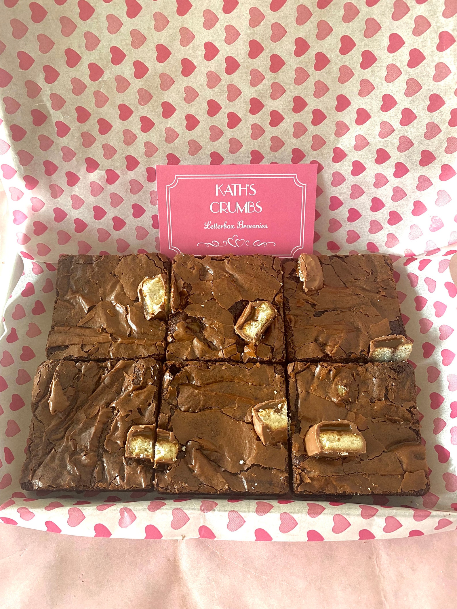 Letterbox Chocolate Brownies Gift Birthday Birthday Etsy