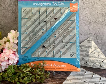 Clearly Perfect Slotted Trimmers Half-square Triangle Rulers - Etsy