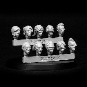 SMA356 Statuesque Heroic Scale Female Heads SMALL - Bionic
