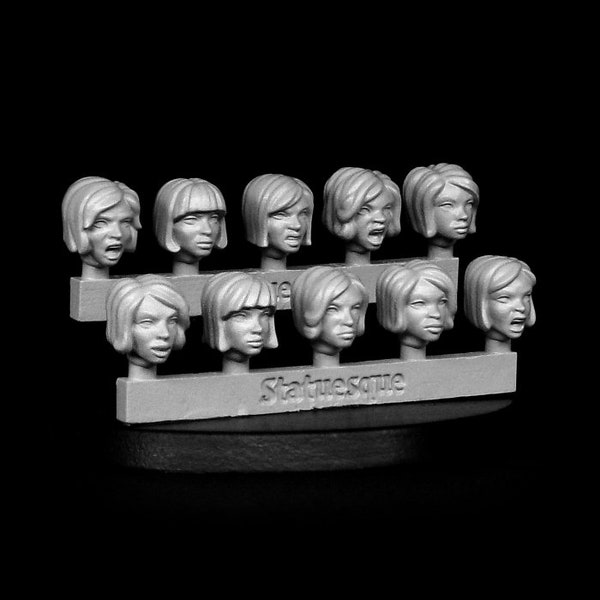 SMA307 Statuesque Heroic Scale Female Heads LARGE - Angry Bobs