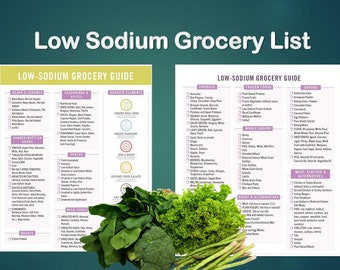 Low sodium foods list printable, low sodium grocery list, low sodium diet, diabetic food list, Keto grocery list, Master grocery list