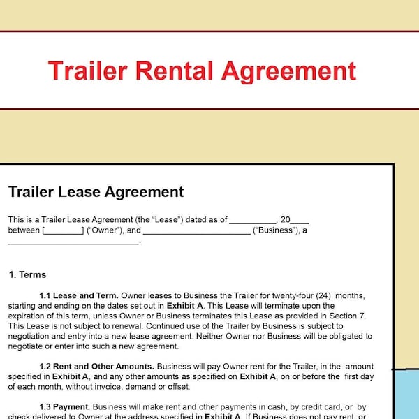 Food Truck Contract Etsy