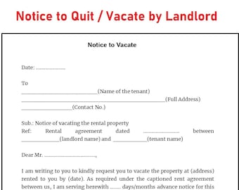 eviction notice etsy canada