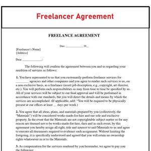 Virtueller Assistentenvertrag - Freiberuflicher Vertrag Bearbeitbare PDF-Datei - Persönlicher Assistentenvertrag - Vereinbarung über unabhängige Dienstleister