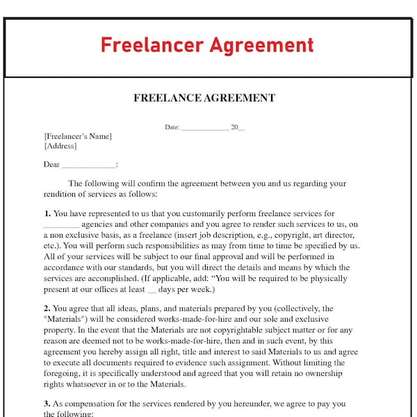 Virtual Assistant Contract Template Personal Assistant Etsy Virtual Assistant Contract Template Personal Assistant Etsy