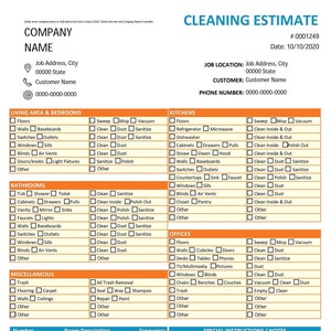 Residential Cleaning Proposal - Janitor Job Proposal - Commercial Cleaning Job Proposal Template - Editable Pdf - Instantly Download