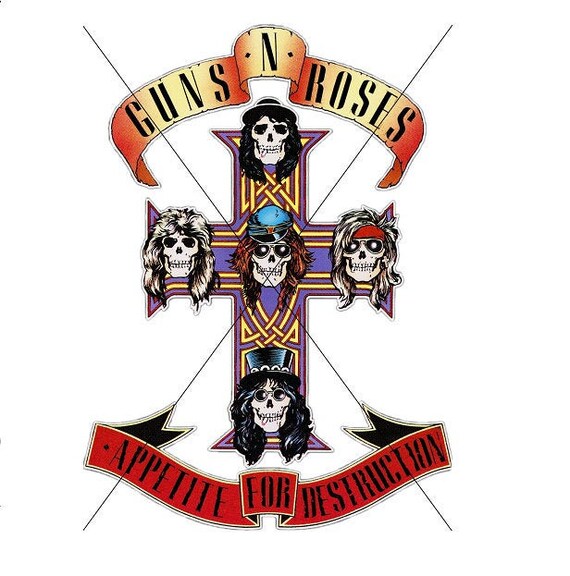 Guns N Roses logo design Digital download file High Etsy