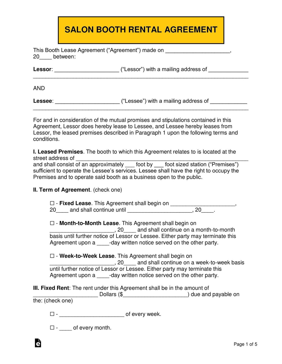 Hair Salon Booth Rental Agreement Barber Shop Booth Rental Etsy