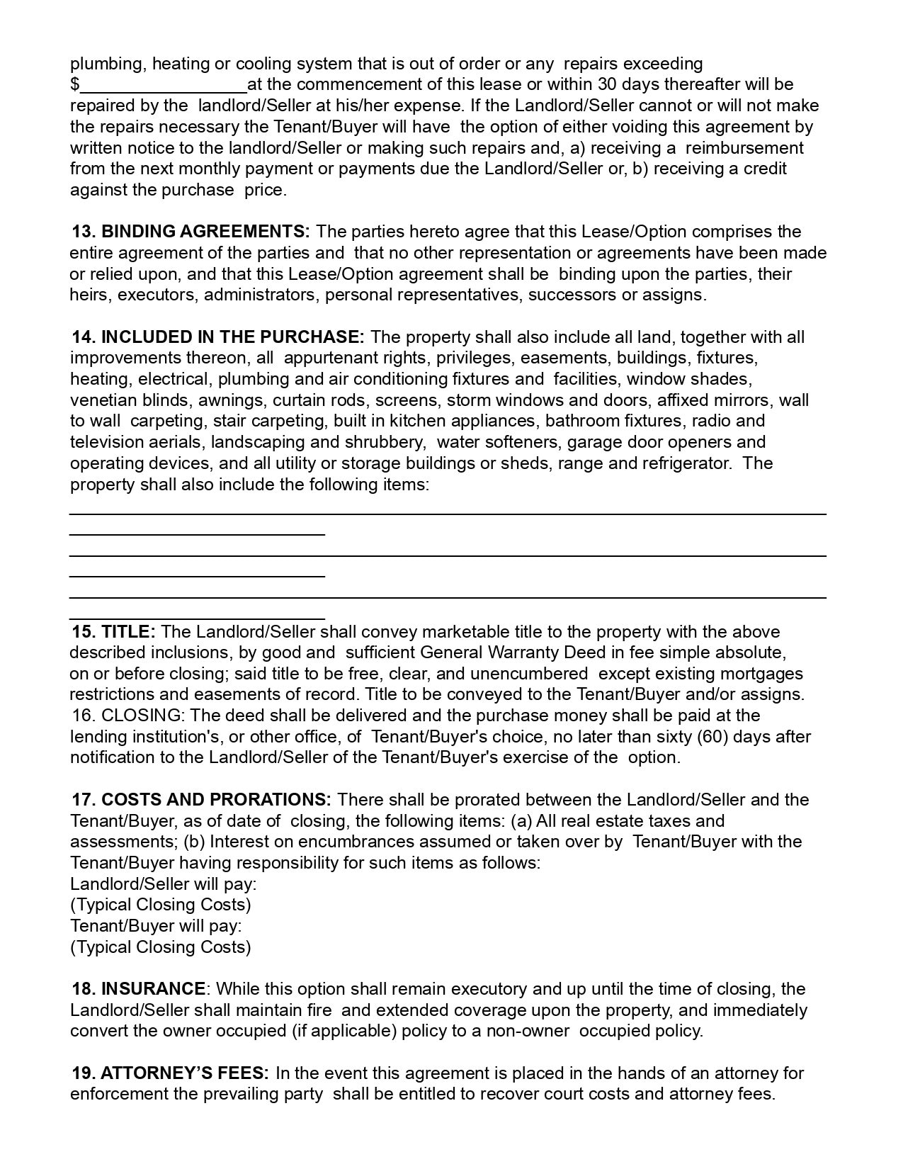 Rent to Own Agreement Lease to Own Option Agreement Lease Etsy UK