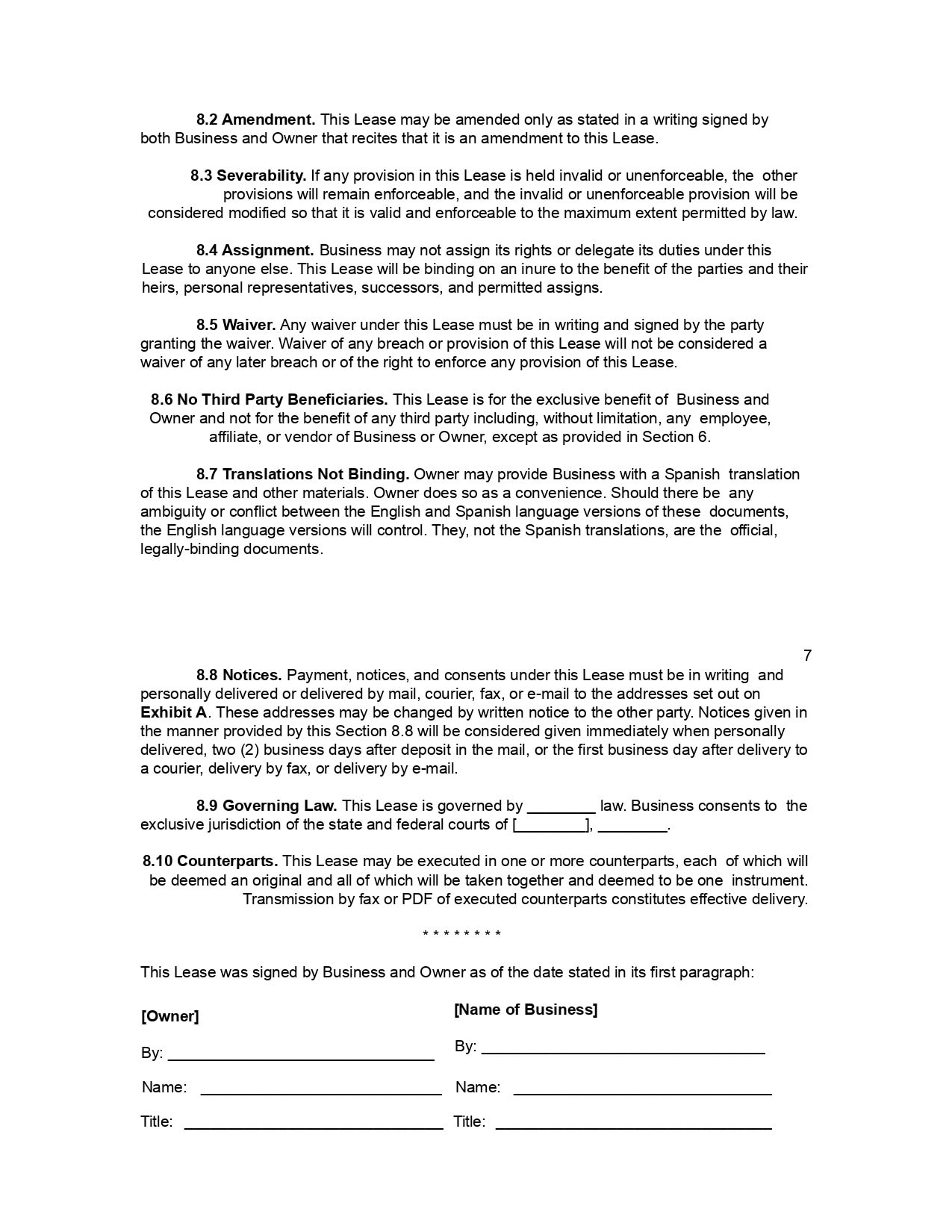 Trailer Rental Agreement Food Truck Lease Contract RV - Etsy