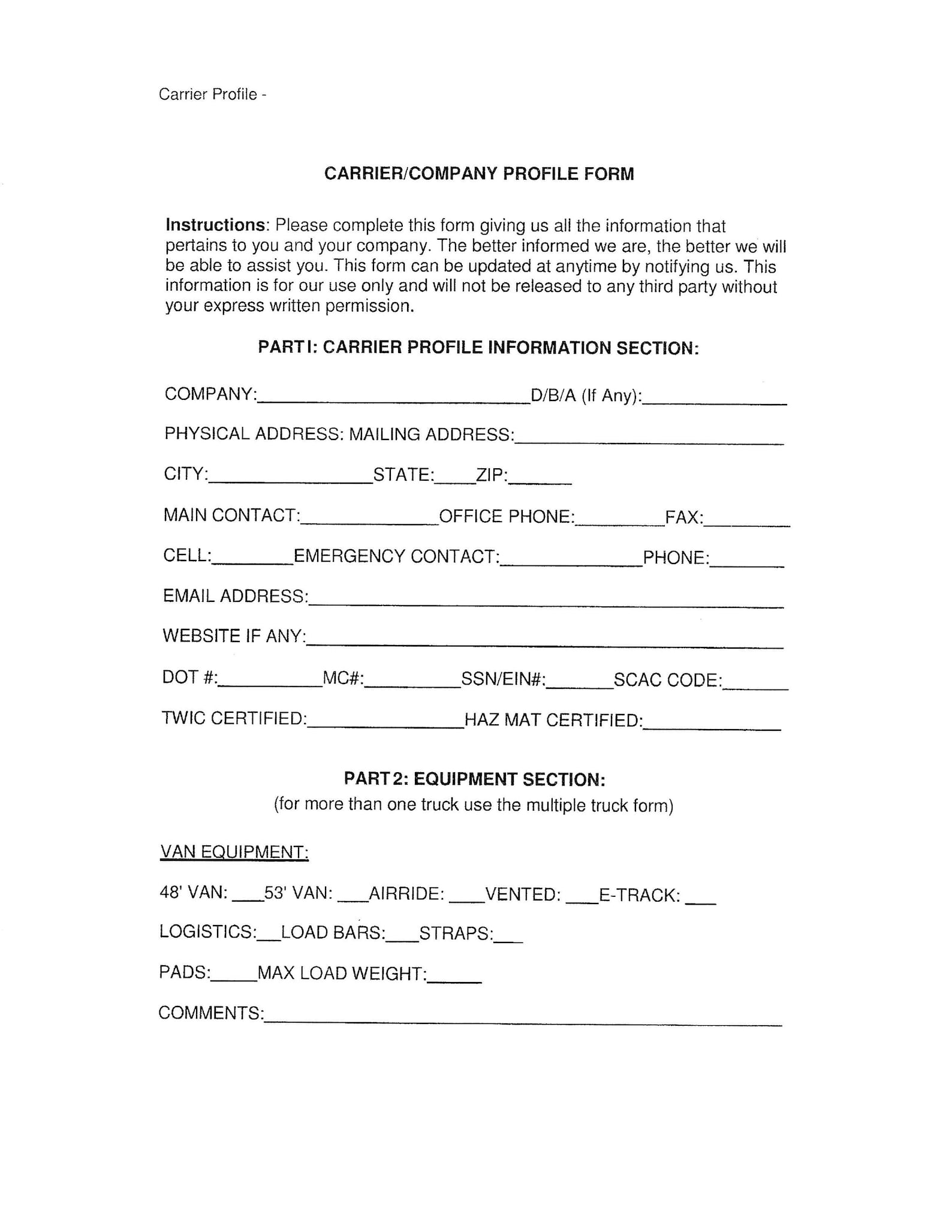 Freight Dispatch Carrier Contract - Freight Dispatcher Contract ...