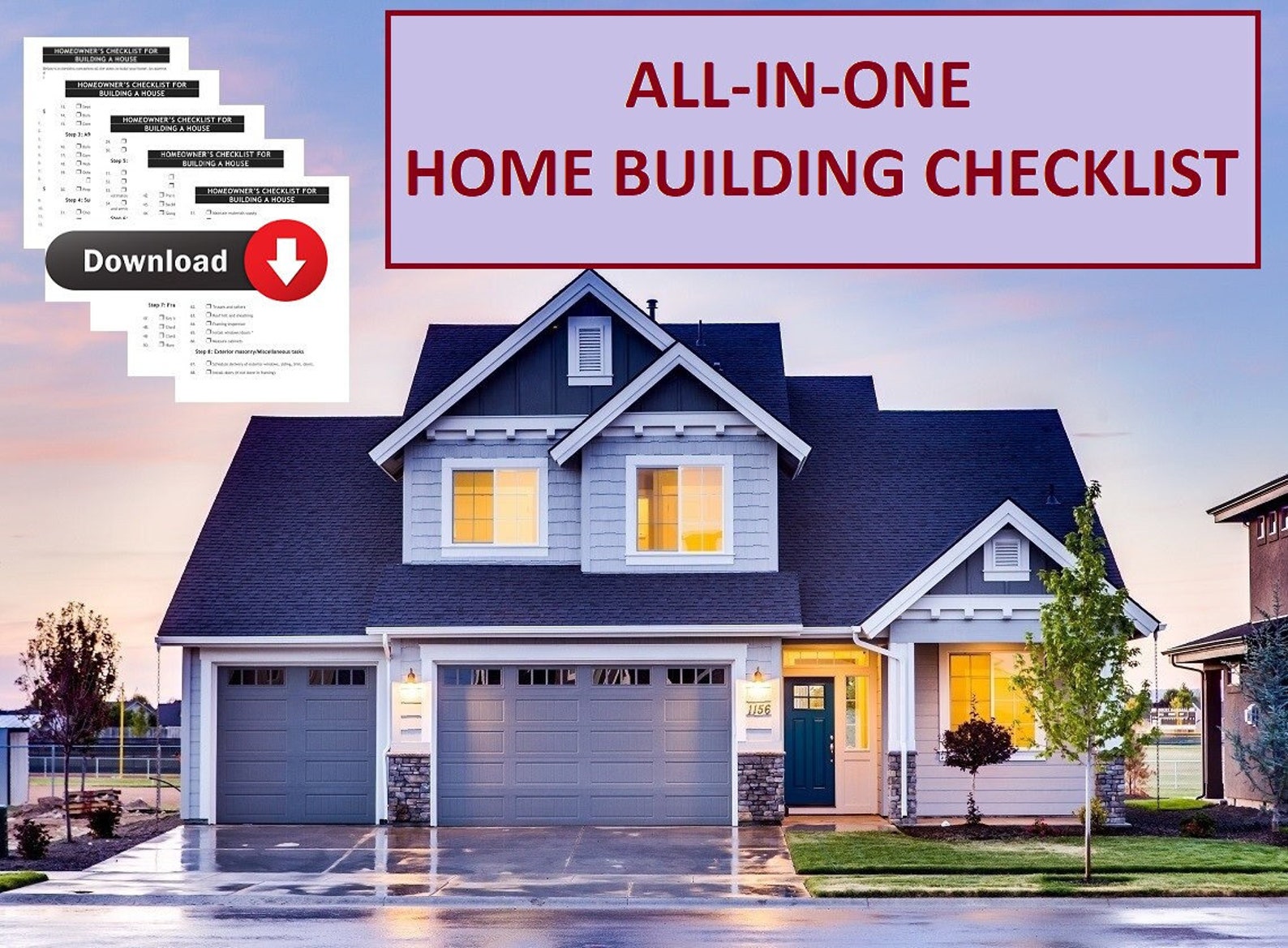 All-in-one New Home Construction Checklist - Building Planner and ...