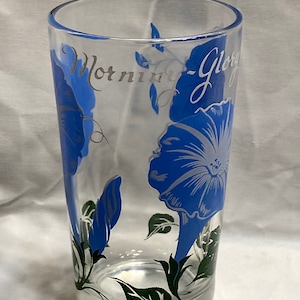 Boscul Morning Glory Drinking Glass Vintage Peanut Butter