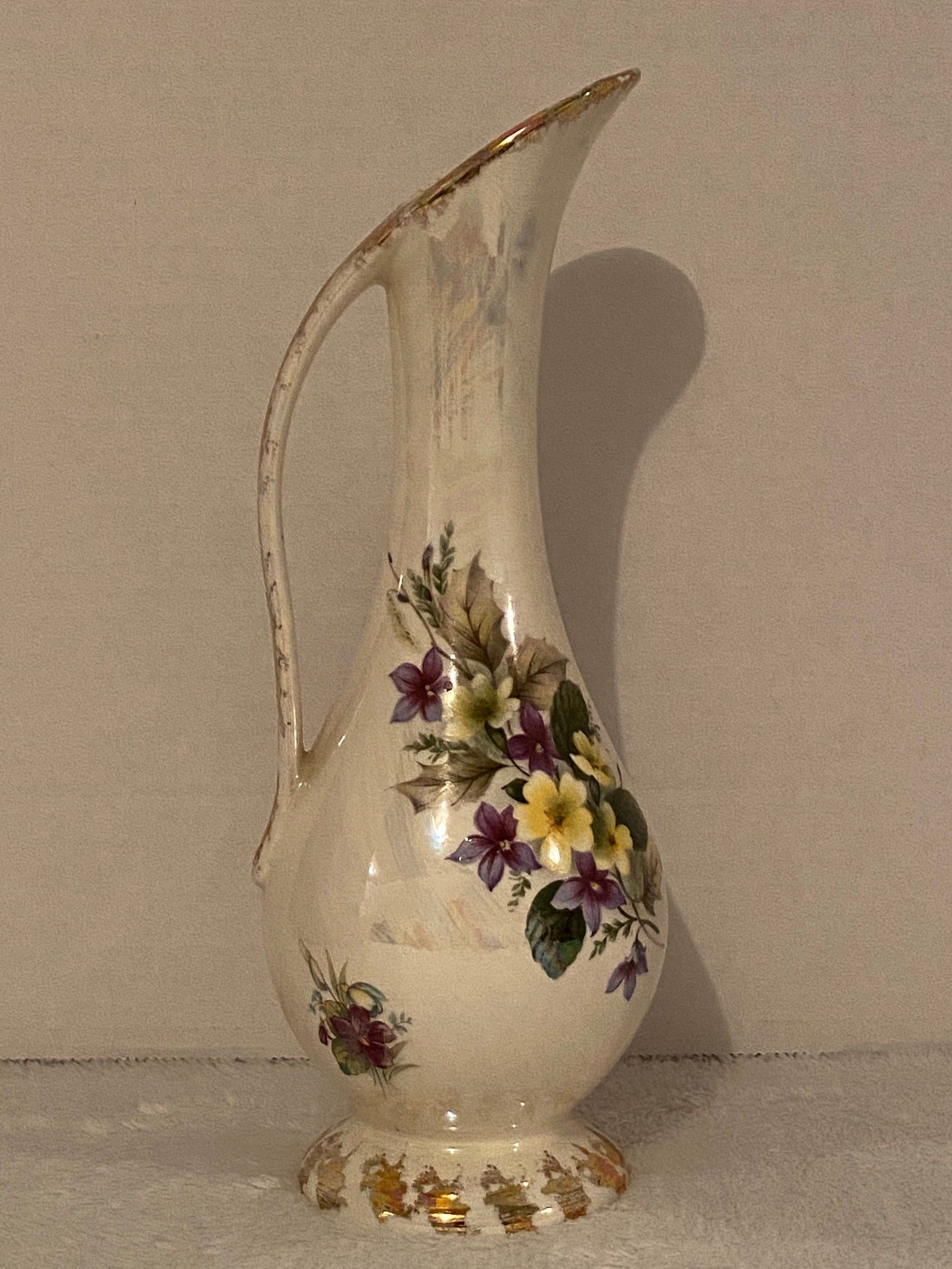 Holland Mold Floral Pitcher Bud Vase Etsy