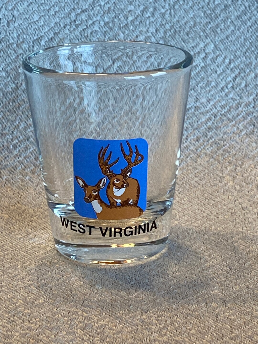 Vintage West Virginia Buck Deer Shot Glass Etsy
