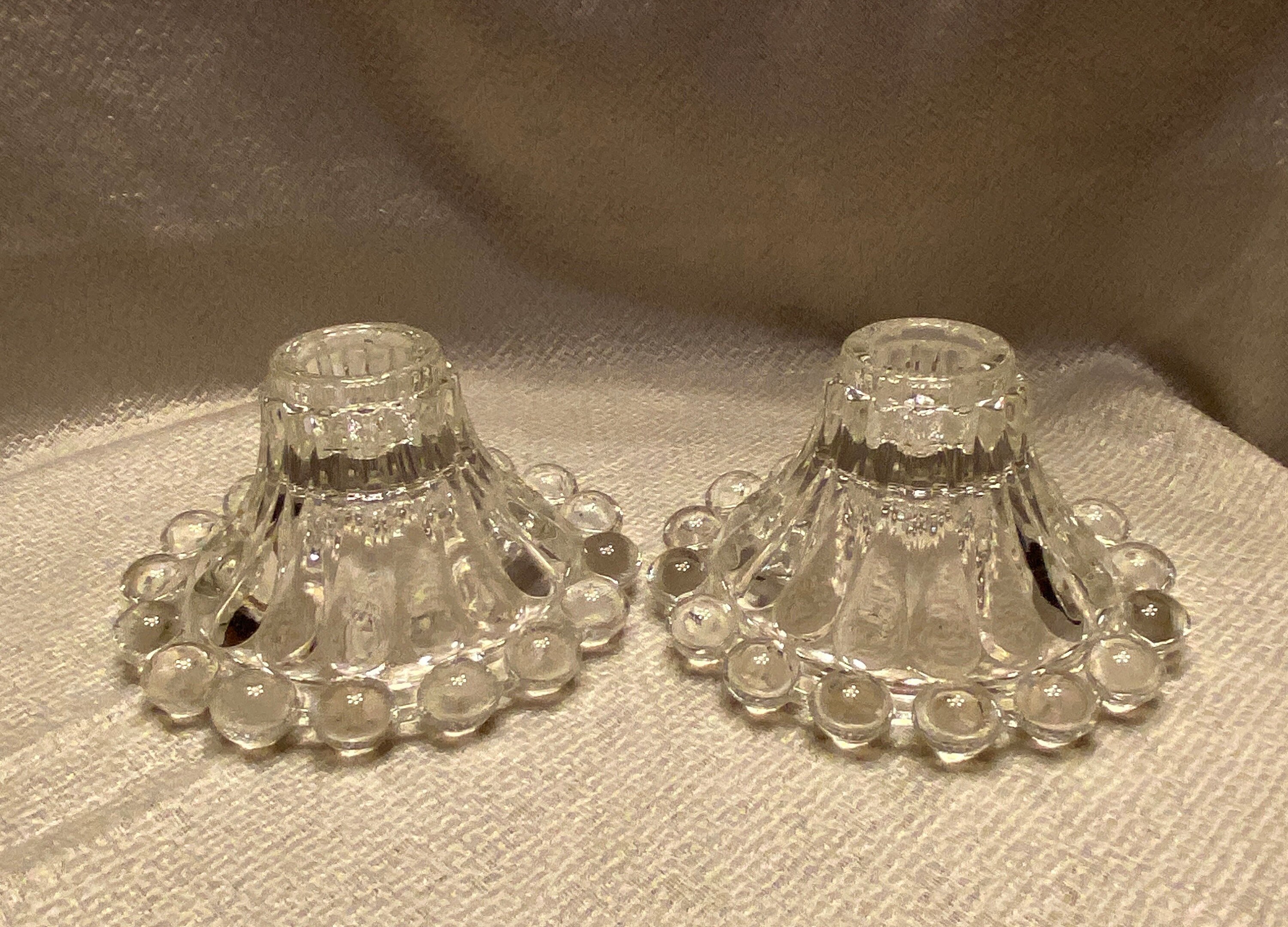 1950s Candlewick Boopie Candlestick Holders. Etsy