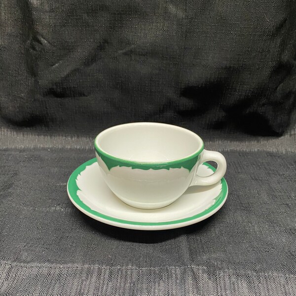 Diner Cup and Saucer Etsy